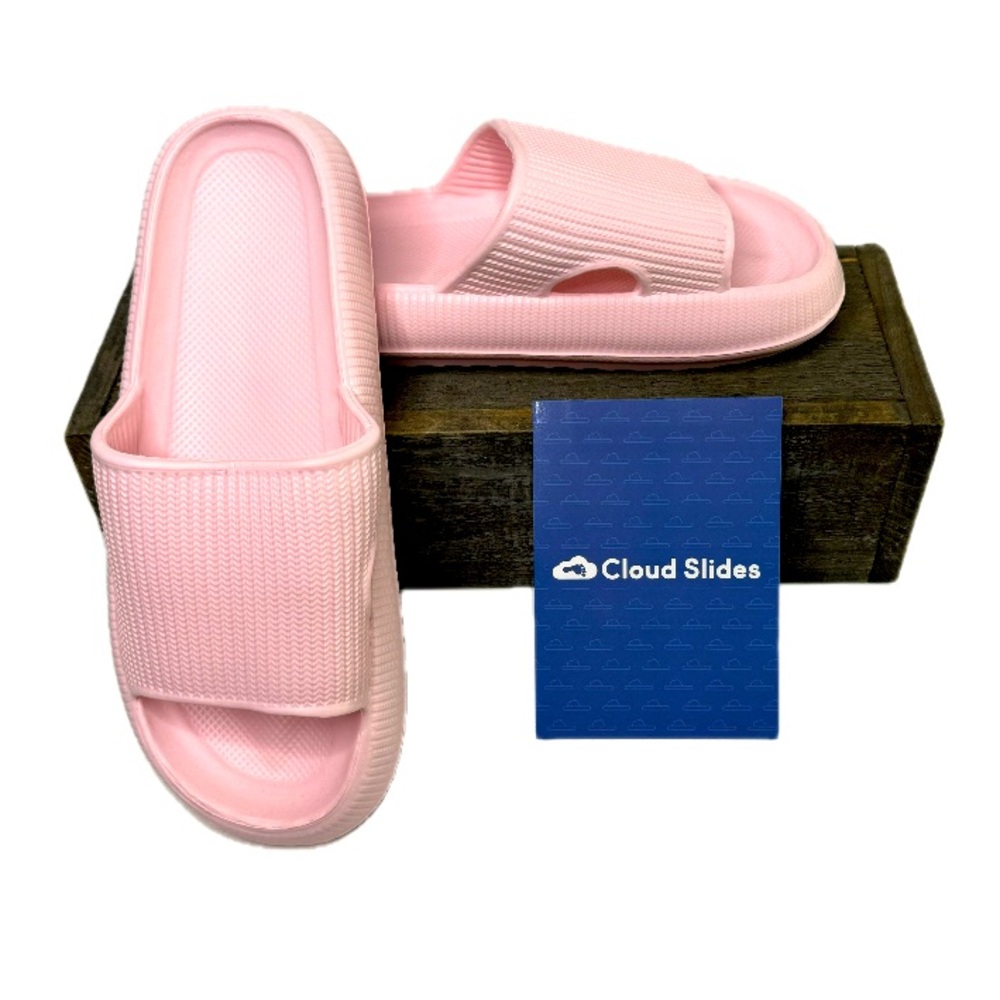 New Cloud Slides Pink Cushioned Slides Sz 8.5 - 9